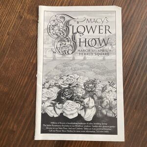 1994 Macy's Department Store NYC Annual "Macy's Flower Show" vintage print ad